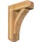 Ekena Millwork Thorton Craftsman Rough Sawn Bracket w/ Offset Brace, Western Red Cedar, 8"W x 24"D x 32"H BKT0806X24X32THR04RWR - alternate 1